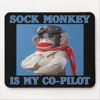 Kopilot-Affe Mousepad