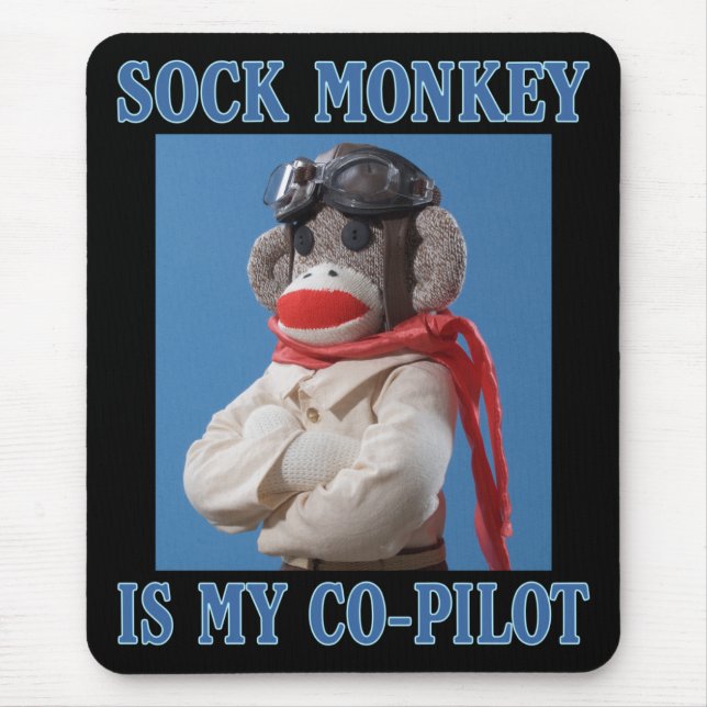 Kopilot-Affe Mousepad (Vorne)