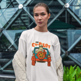 Kopilot-Hund im Auto T-Shirt