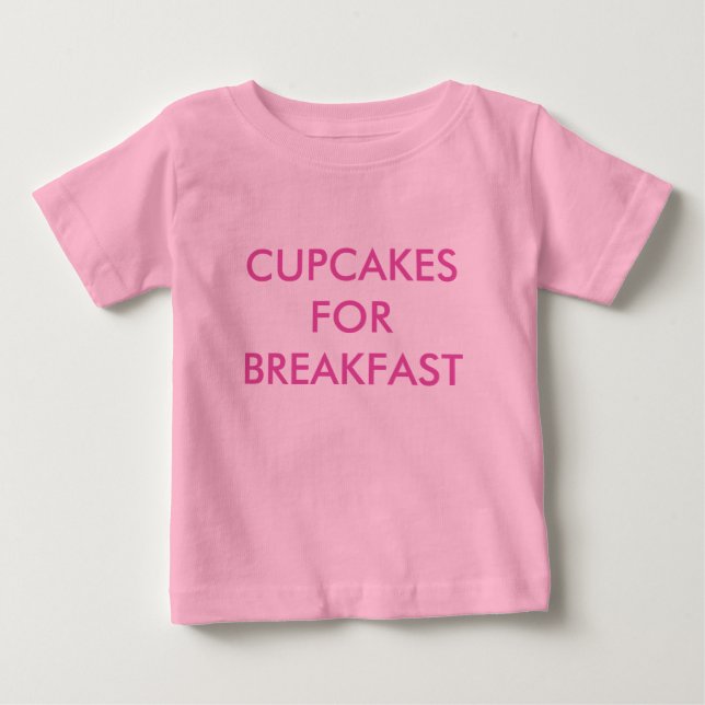 KOPKEN FÜR DAS FRÜHSTÜCK Pink Baby Bodysuit T-shirt (Vorderseite)