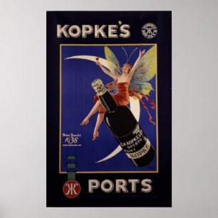 Kopkes Ports Vintage Ad Poster