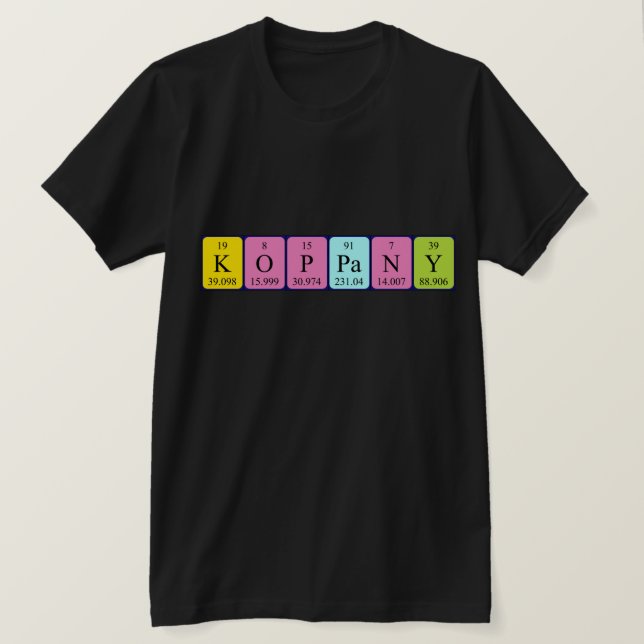 Koppány Periodenname Shirt (Design vorne)
