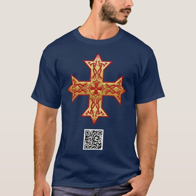 KOPTISCHER KREUZ T-Shirt (Vorderseite)