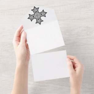 koptisches Kreuz All In One Einladung