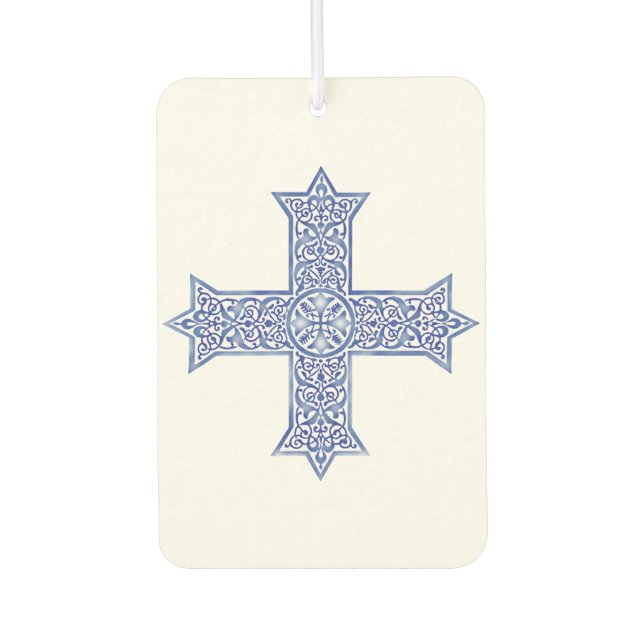 koptisches Kreuz Autolufterfrischer (Vorderseite)