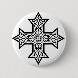 Koptisches Kreuz Button