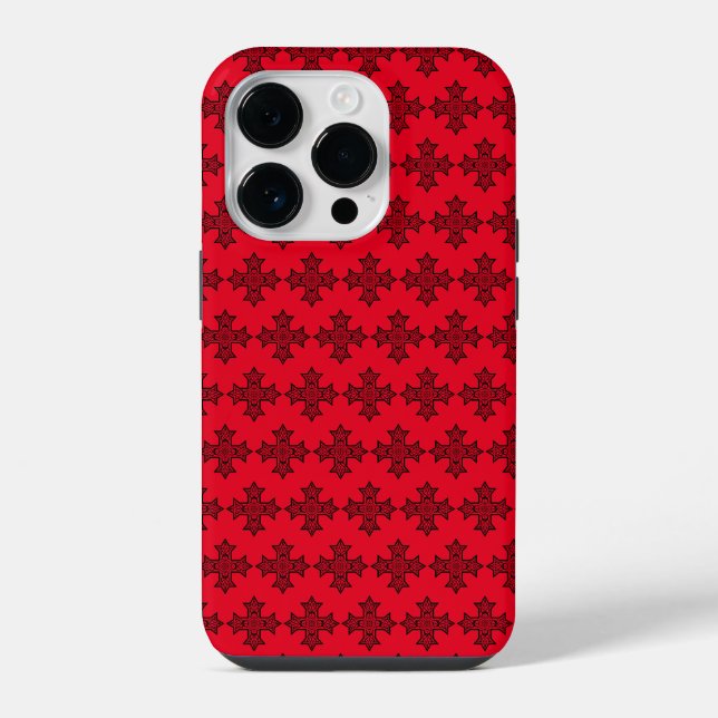 koptisches Kreuz iPhone Hülle (Rückseite)