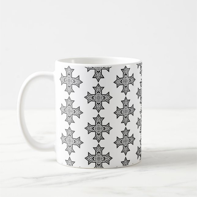 koptisches Kreuz Kaffeetasse (Links)