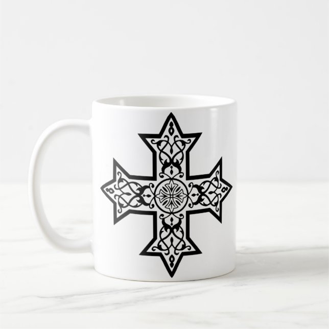 koptisches Kreuz Kaffeetasse (Links)