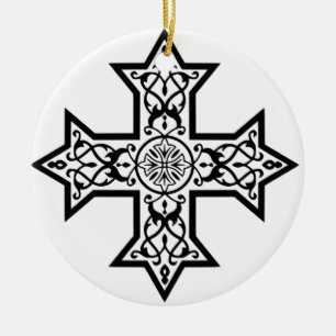 koptisches Kreuz Keramik Ornament