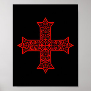Koptisches Kreuz Koptisch-Orthodoxe Kirche Östlich Poster