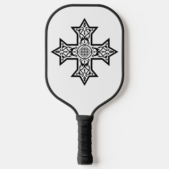 koptisches Kreuz Pickleball Schläger (Vorderseite)