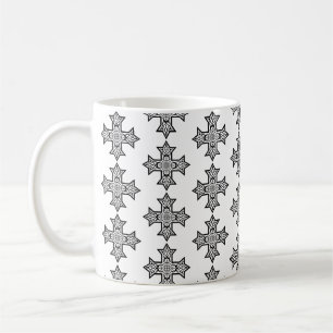 Koptisches Kreuz Premium Fine Art Kaffeetasse