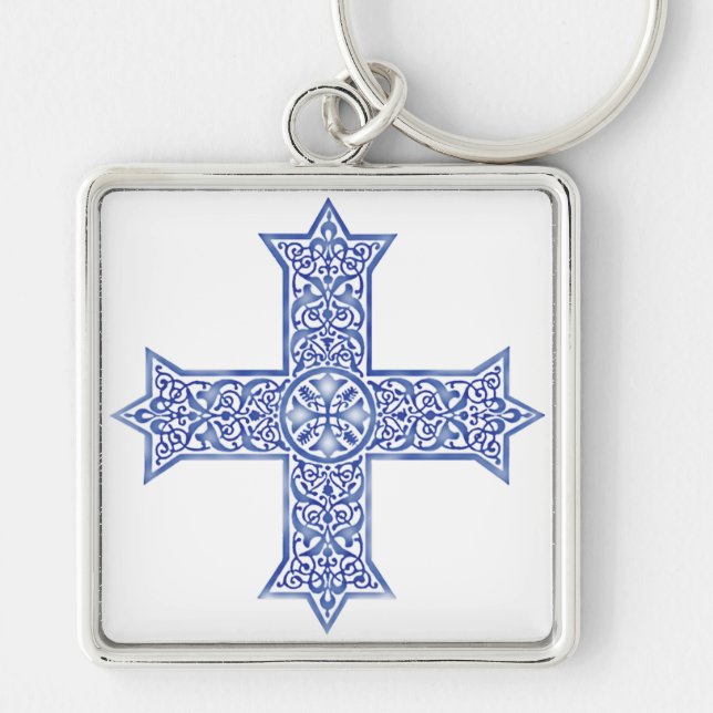 koptisches Kreuz Schlüsselanhänger (Vorne)