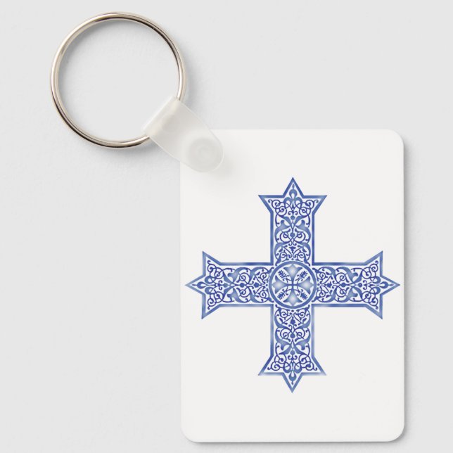 koptisches Kreuz Schlüsselanhänger (Vorderseite)