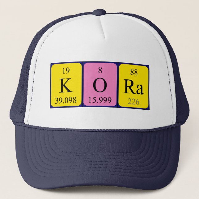 Kora Periodenname, Truckerkappe (Vorderseite)