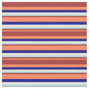Koralle, braun, Pulver blau, weiß und blau Stoff