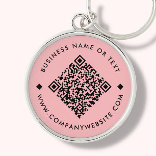 Koralle   Business Custom QR Code Schlüsselanhänge Schlüsselanhänger