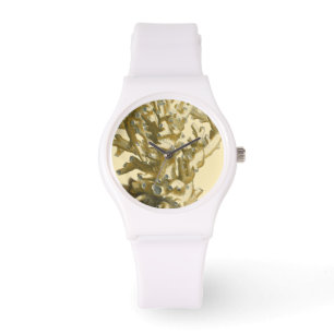 Koralle durch das Meer Armbanduhr