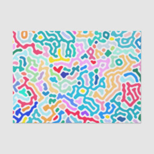 Koralle - glückliches buntes seidenpapier