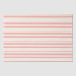 Koralle und Beige fünf Streifen Seidenpapier