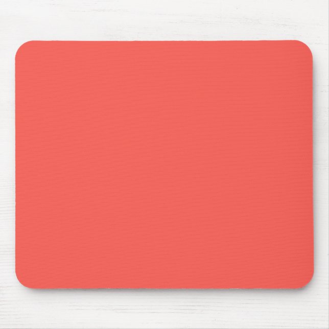 Koralle (Vollfarbe) Mousepad (Vorne)