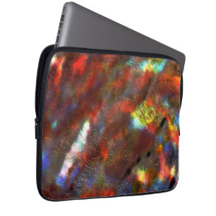 Korallen bis farbige Farbstoffe unter Rohglas Laptopschutzhülle