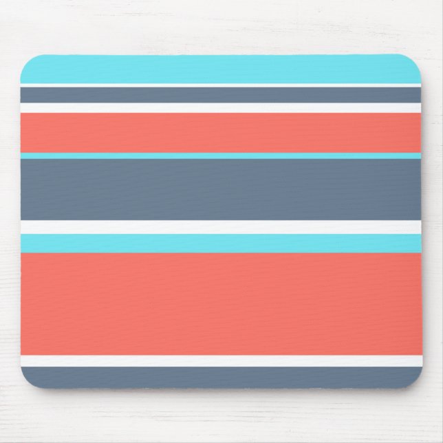 Korallen, blau und grau mousepad (Vorne)
