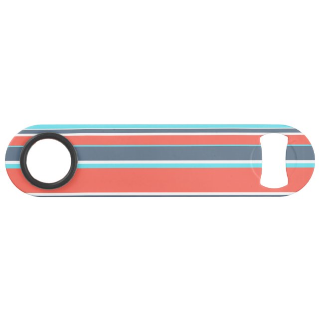 Korallen, blau und grau speed flaschenöffner (Vorderseite (Horizontal))