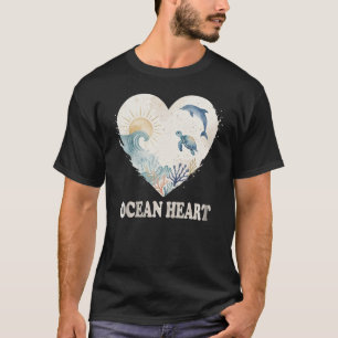 Korallen-Herz-Gezeiten T-Shirt