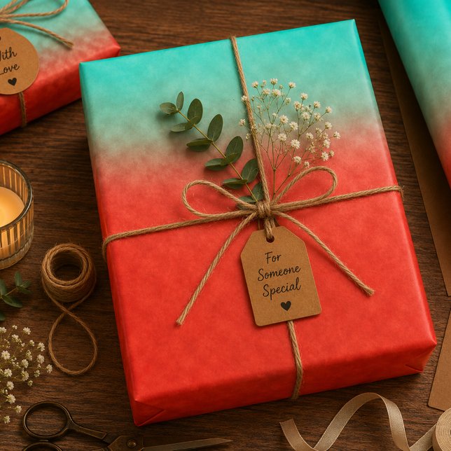 Korallen-Himmel-Erinnerung Geschenkpapier Set (Von Creator hochgeladen)