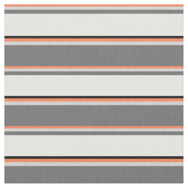 Korallen, Light Gray, Dim Gray, White und Black Stoff (Nahaufnahme)
