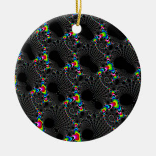 Korallen - Mandelbrot Keramikornament