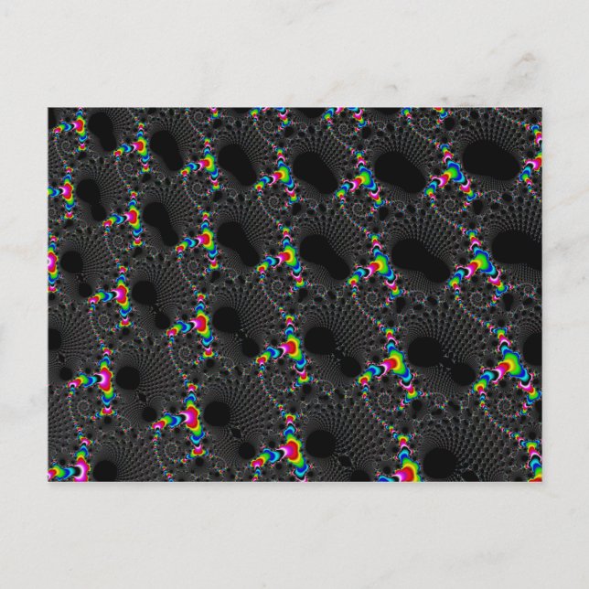 Korallen - Mandelbrot Postkarte (Vorderseite)