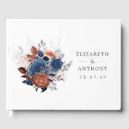 Korallen-, Marine- und Silberblumenhochzeit Gästebuch