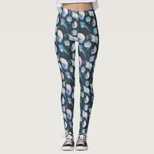 Korallen mit Muschel-Muster Leggings