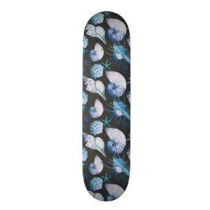 Korallen mit Muschel-Muster Skateboard