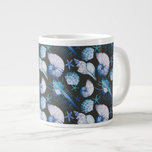 Korallen mit Muscheln Jumbo-Tasse