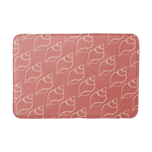 Korallen Muscheln Bath Mat Badematte (Vorderseite)