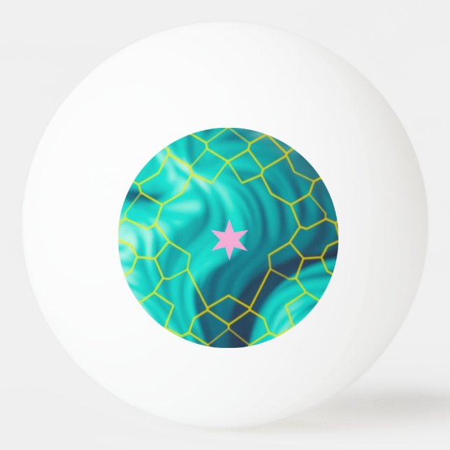 Korallen-Pong-Welle Tischtennisball (Vorderseite)