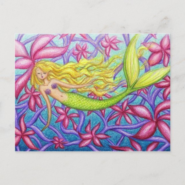 Korallen Postkarte (Vorderseite)