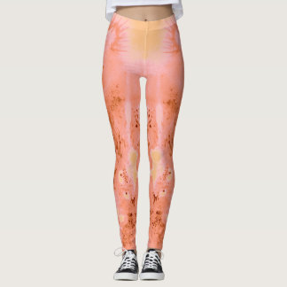 Korallen/Rost/Glut-Drachenleggings Leggings