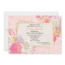 Korallen und Elfenbeinfloral-Brautparty