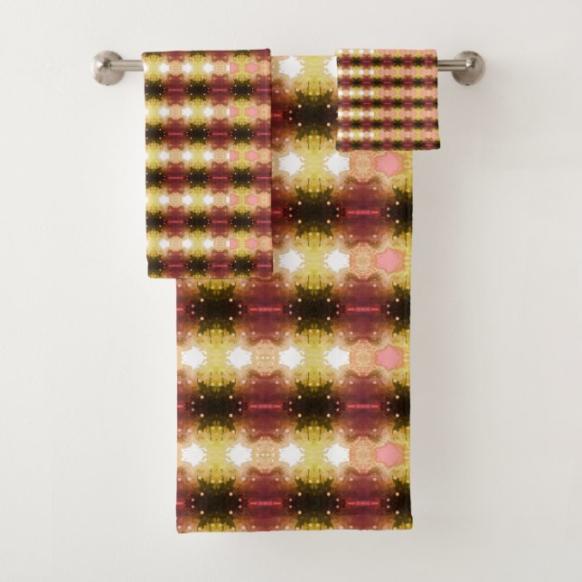 Korallen und farbig badhandtuch set (Insitu)