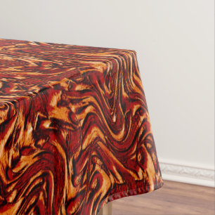 Korallen und orangefarbene Wandstruktur Tischdecke