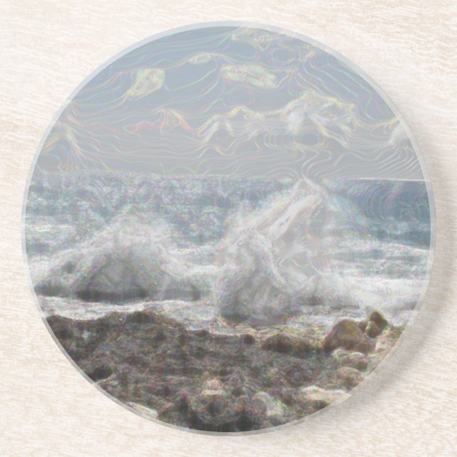 Korallen und Wellen Untersetzer (Vorne)