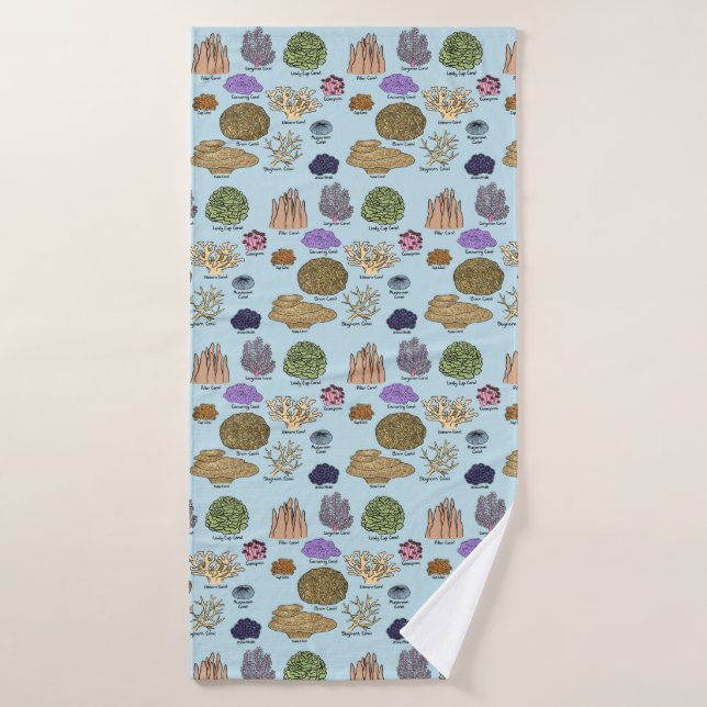 Korallenarten Badehandtuch (Badehandtuch)