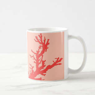 Korallenast - Korallenorange-Töne Kaffeetasse