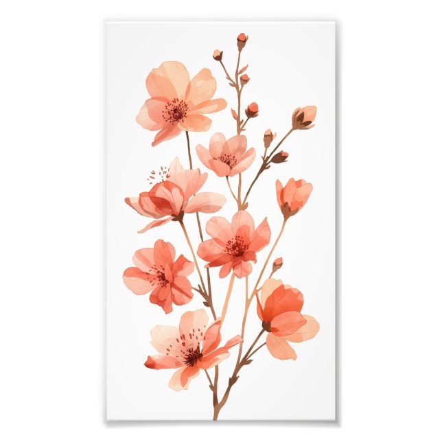 Korallenblüten-Träume Fotodruck (Vorne)