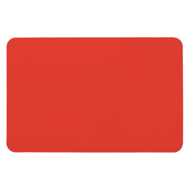 Korallenbraun Rotes Orangefarbenes, solides Farbge Magnet (Horizontal)